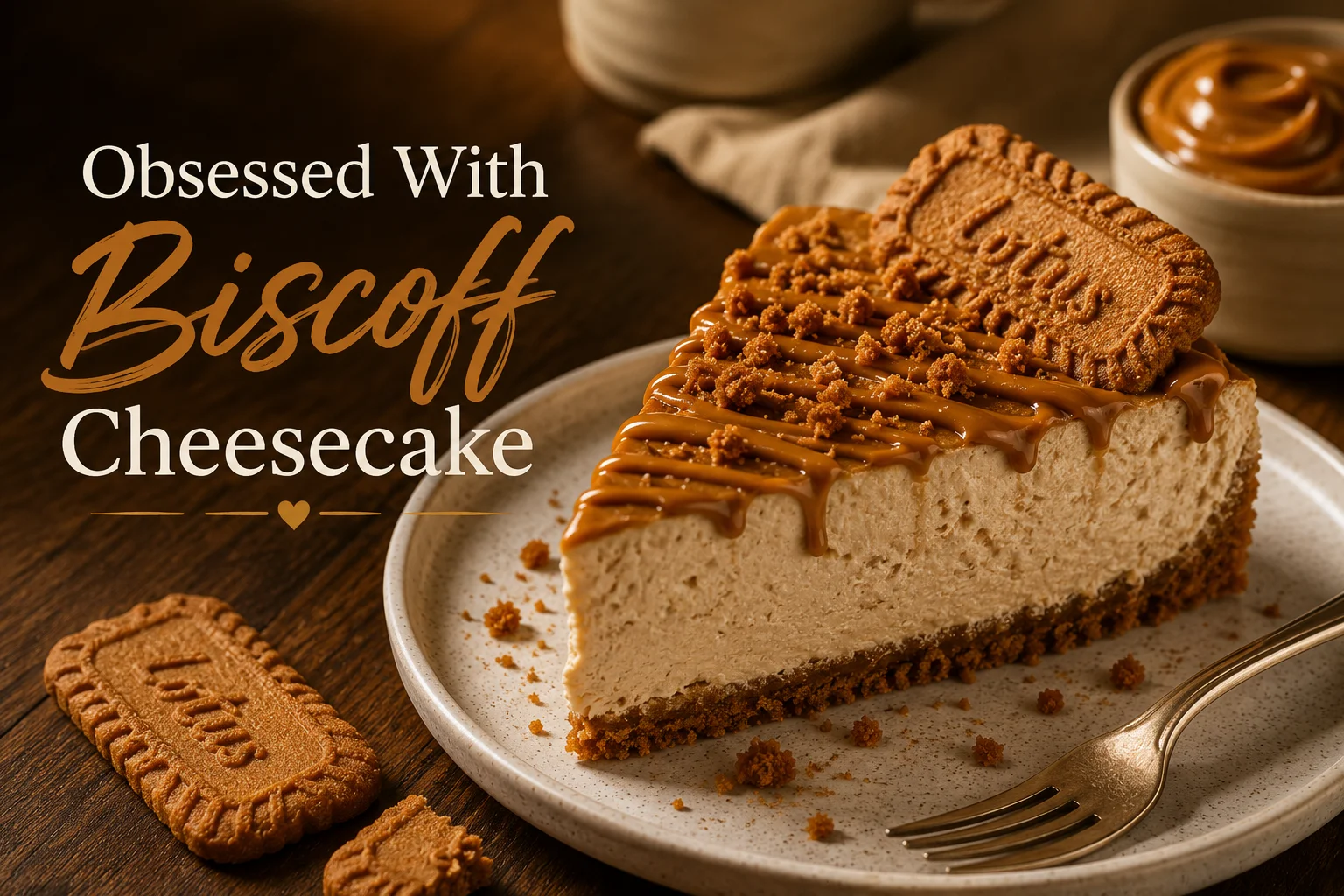 Biscoff cheesecake slice at Sayfani Coffee House in Coppell TX