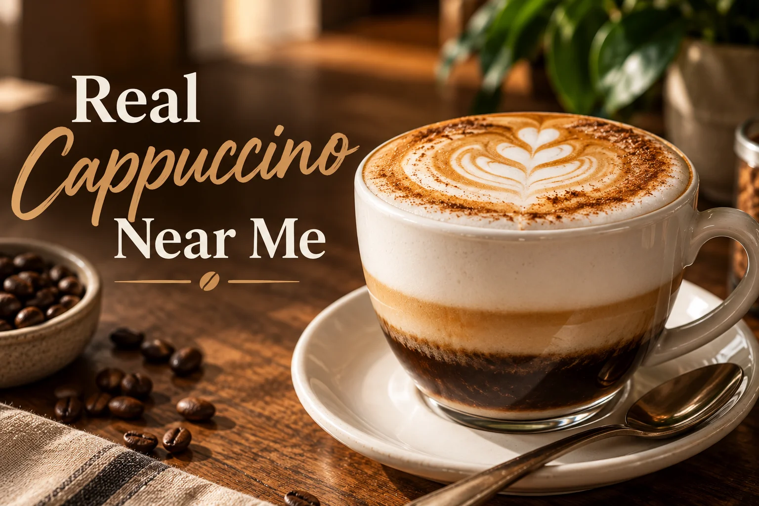 Cappuccino near me served fresh at Sayfani Coffee House in Coppell TX