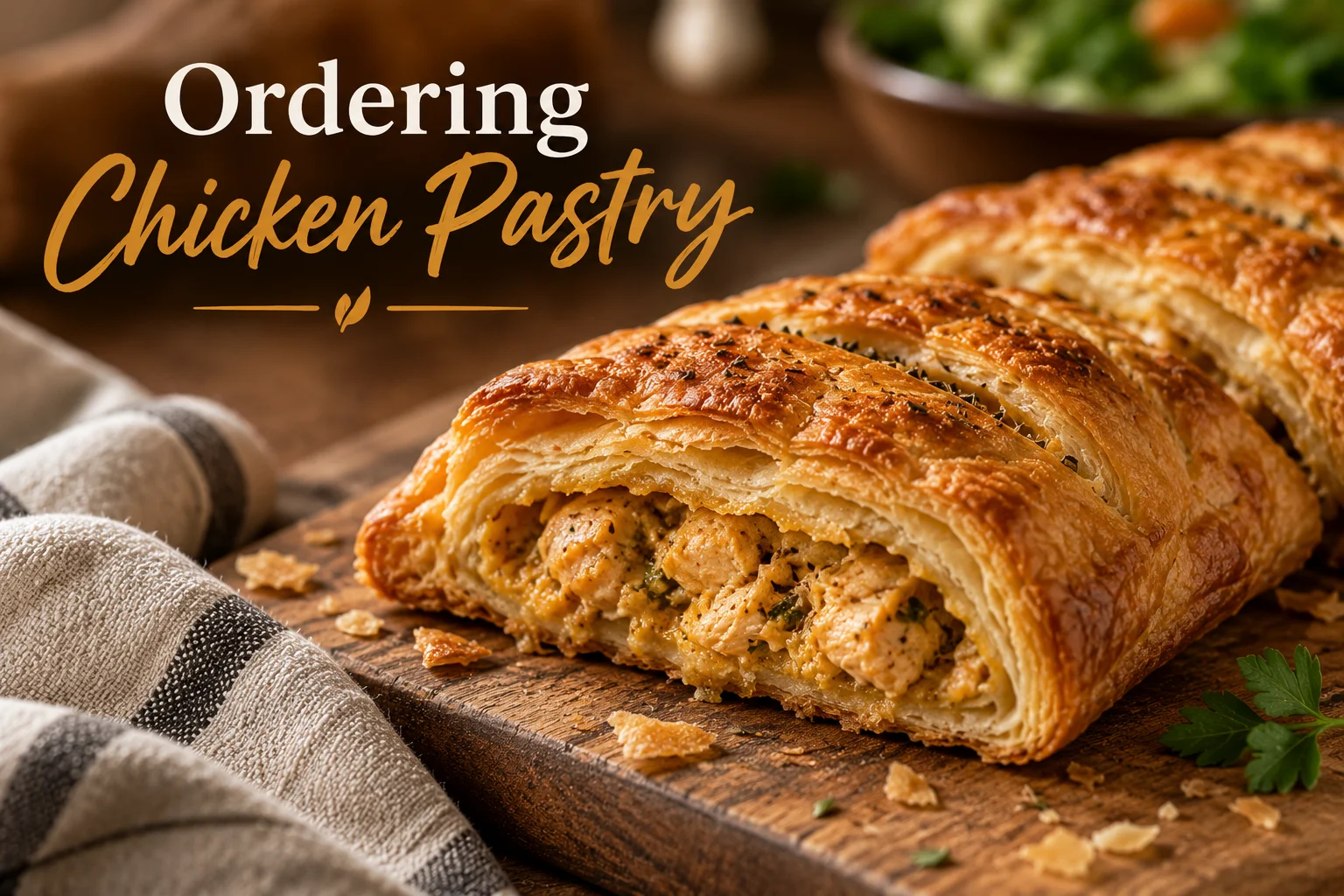 Chicken pastry baked fresh at Sayfani Coffee House in Coppell TX