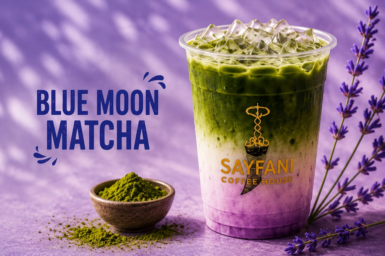 Blue Moon Matcha at Sayfani Coffee House Coppell